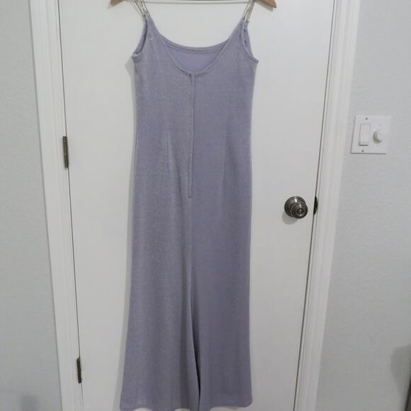 Jessica McClintock Gunne Sax 10 Light Purple Shimmer Dress Vintage - Picture 2 of 8